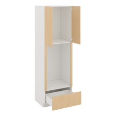 Modernform Cabinet Natural Oak 30" W X 96" H X 24" D Tall Double Oven Cabinet