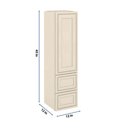 J&K Pearl Glazed H9 Vanity Counter Linen 12" W x 45" H x 12" D