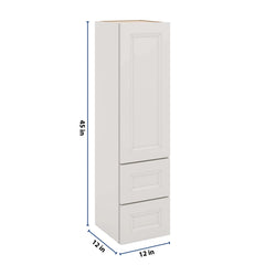 J&K Pure B5 Vanity Counter Linen 12" W x 45" H x 12" D