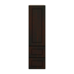 J&K Espresso K8 Vanity Counter Linen 12" W x 45" H x 12" D