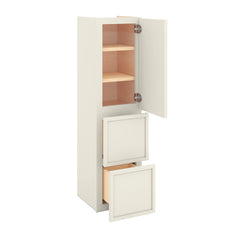 Modernform Cabinet Slim Dove White 12" W X 45" H X 12" D Vanity Countertop Linen Cabinet