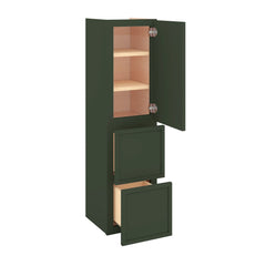 Modernform Cabinet Slim Sage Green 12" W X 45" H X 12" D Vanity Countertop Linen Cabinet