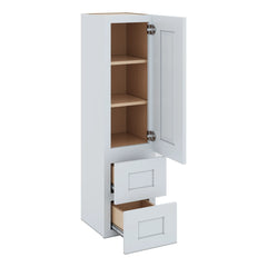 J&K White Shaker S8 Vanity Counter Linen 12" W x 45" H x 12" D