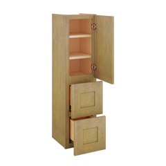 Modernform Cabinet Natural Shaker 12" W X 45" H X 12" D Vanity Countertop Linen Cabinet