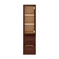 J&K Mahogany J5 Vanity Counter Linen 12" W x 45" H x 12" D
