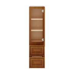 J&K Mocha Glazed K10 Vanity Counter Linen 12" W x 45" H x 12" D