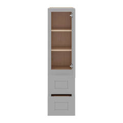 J&K Castle Grey S5 Vanity Counter Linen 12" W x 45" H x 12" D