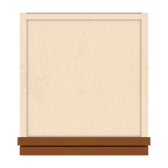 J&K Mocha Glazed K10 Vanity Counter Linen 12" W x 45" H x 12" D