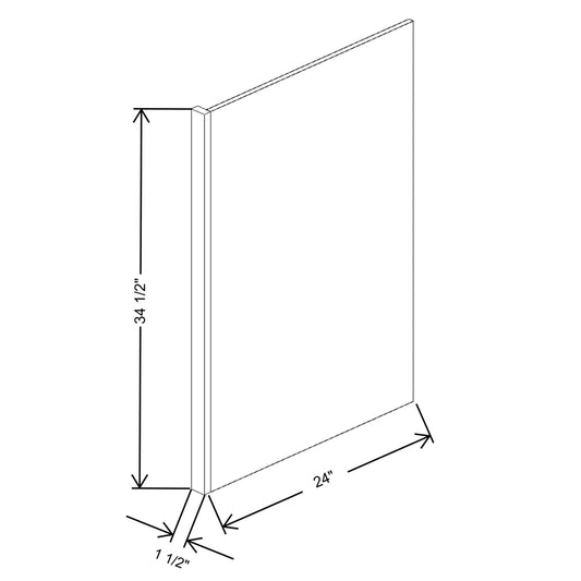Fabuwood Allure Fusion Dove Wall 9"W x 42"H Shaker Cabinet