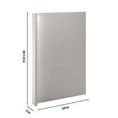 CNC Luxor 5-Piece Misty Grey 3" W X 34 1/2" H X 24" D Base End Panel