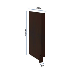 J&K Java Coffee S1 Dishwasher Panel w/Return Filler 3" W x 34 1/2" H x 24" D