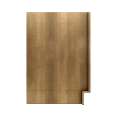 J&K Butterscotch B8 Dishwasher Panel w/Return Filler 3" W x 34 1/2" H x 24" D
