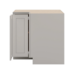 CNC Luxor 5-Piece Misty Grey 36" W Easy Reach Corner Base Cabinet