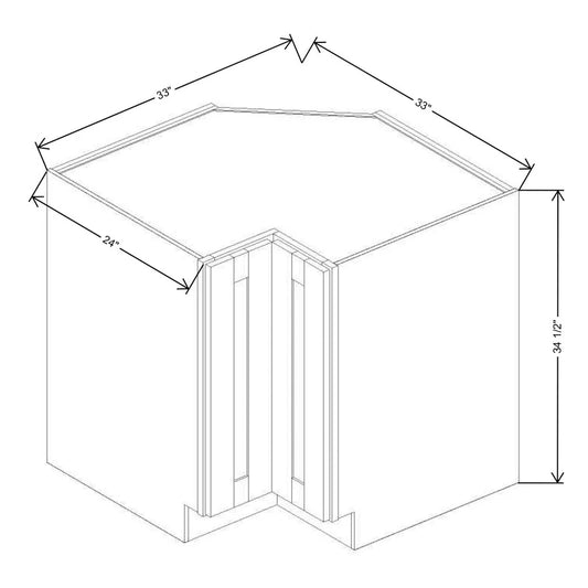 Fabuwood Allure Luna Timber 33"W Easy Reach