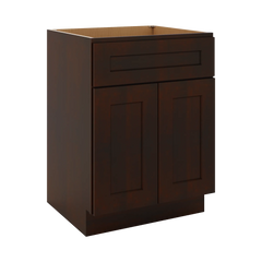 J&K Java Coffee S1 Vanity Base Sink Door/False Drawer 24" W x 33" H x 21" D