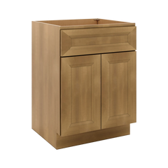 J&K Butterscotch B8 Vanity Base Sink Door/False Drawer 24" W x 33" H x 21" D