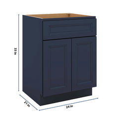 J&K Naval B7 Vanity Base Sink Door/False Drawer 24" W x 33" H x 21" D