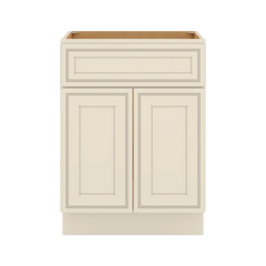 J&K Pearl Glazed H9 Vanity Base Sink Door/False Drawer 24" W x 33" H x 21" D