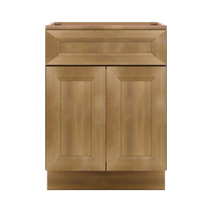J&K Butterscotch B8 Vanity Base Sink Door/False Drawer 24" W x 33" H x 21" D