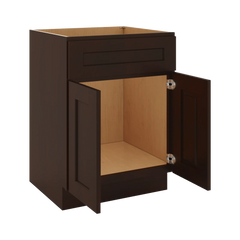 J&K Java Coffee S1 Vanity Base Sink Door/False Drawer 24" W x 33" H x 21" D