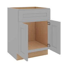 J&K Castle Grey S5 Vanity Base Sink Door/False Drawer 24" W x 33" H x 21" D