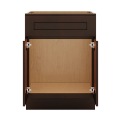 J&K Java Coffee S1 Vanity Base Sink Door/False Drawer 24" W x 33" H x 21" D