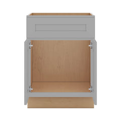 J&K Castle Grey S5 Vanity Base Sink Door/False Drawer 24" W x 33" H x 21" D