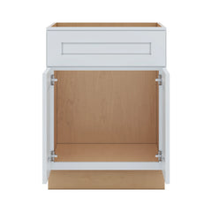 J&K White Shaker S8 Vanity Base Sink Door/False Drawer 24" W x 33" H x 21" D