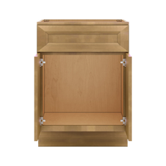 J&K Butterscotch B8 Vanity Base Sink Door/False Drawer 24" W x 33" H x 21" D