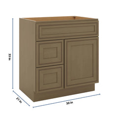 J&K Hazel H8 Vanity Sink Combo 30" W x 33" H x 21" D