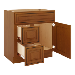J&K Mocha Glazed K10 Vanity Sink Combo 30" W x 33" H x 21" D