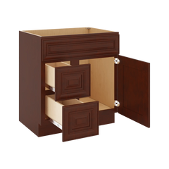 J&K Mahogany J5 Vanity Sink Combo 30" W x 33" H x 21" D