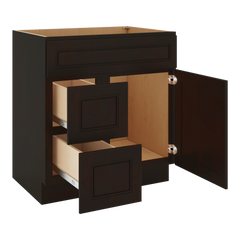 J&K Espresso K8 Vanity Sink Combo 30" W x 33" H x 21" D