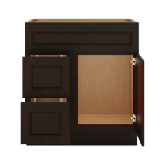 J&K Espresso K8 Vanity Sink Combo 30" W x 33" H x 21" D