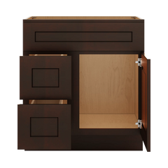 J&K Java Coffee S1 Vanity Sink Combo 30" W x 33" H x 21" D