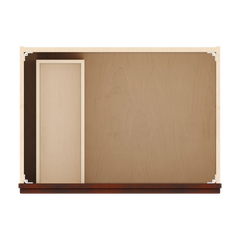 J&K Mahogany J5 Vanity Sink Combo 30" W x 33" H x 21" D