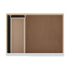 J&K White Shaker S8 Vanity Sink Combo 30" W x 33" H x 21" D
