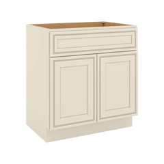 J&K Pearl Glazed H9 Vanity Base Sink Door/False Drawer 30" W x 33" H x 21" D