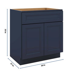 J&K Naval B7 Vanity Base Sink Door/False Drawer 30" W x 33" H x 21" D