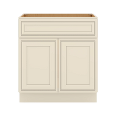 J&K Pearl Glazed H9 Vanity Base Sink Door/False Drawer 30" W x 33" H x 21" D