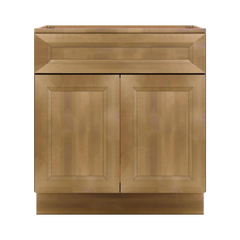 J&K Butterscotch B8 Vanity Base Sink Door/False Drawer 30" W x 33" H x 21" D