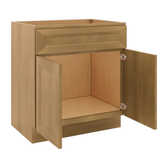 J&K Butterscotch B8 Vanity Base Sink Door/False Drawer 30" W x 33" H x 21" D
