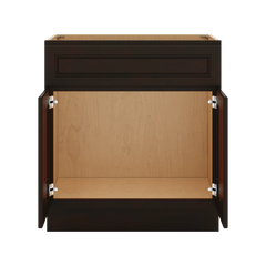 J&K Espresso K8 Vanity Base Sink Door/False Drawer 30" W x 33" H x 21" D