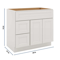 J&K Pure B5 Vanity Sink Combo 36" W x 33" H x 21" D