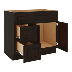 J&K Espresso K8 Vanity Sink Combo 36" W x 33" H x 21" D
