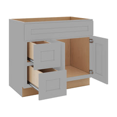 J&K Castle Grey S5 Vanity Sink Combo 36" W x 33" H x 21" D