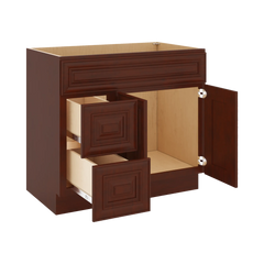 J&K Mahogany J5 Vanity Sink Combo 36" W x 33" H x 21" D