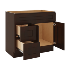 J&K Java Coffee S1 Vanity Sink Combo 36" W x 33" H x 21" D