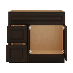 J&K Espresso K8 Vanity Sink Combo 36" W x 33" H x 21" D
