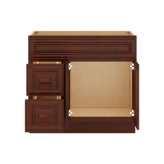 J&K Mahogany J5 Vanity Sink Combo 36" W x 33" H x 21" D
